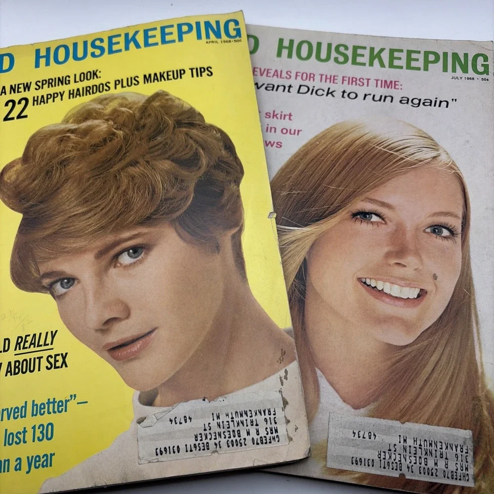 Good Housekeeping Magazines 1968. Kennedy, Nixon, Liza Minnelli, Judy Garland:)